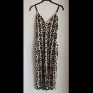 Alice & Olivia STUNNING Black/Gold Beaded Dress
